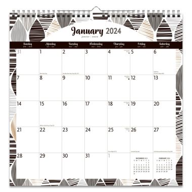 Browntrout 2024 Wall Calendar 12x12 The Very Busy Family