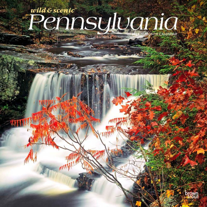 Pennsylvania Wild Scenic 2024 12 X 24 Inch Monthly Square Wall Calendar   9781975464509.MAIN 