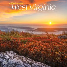 West Virginia Wild & Scenic | 2023 12 x 24 Inch Monthly Square Wall